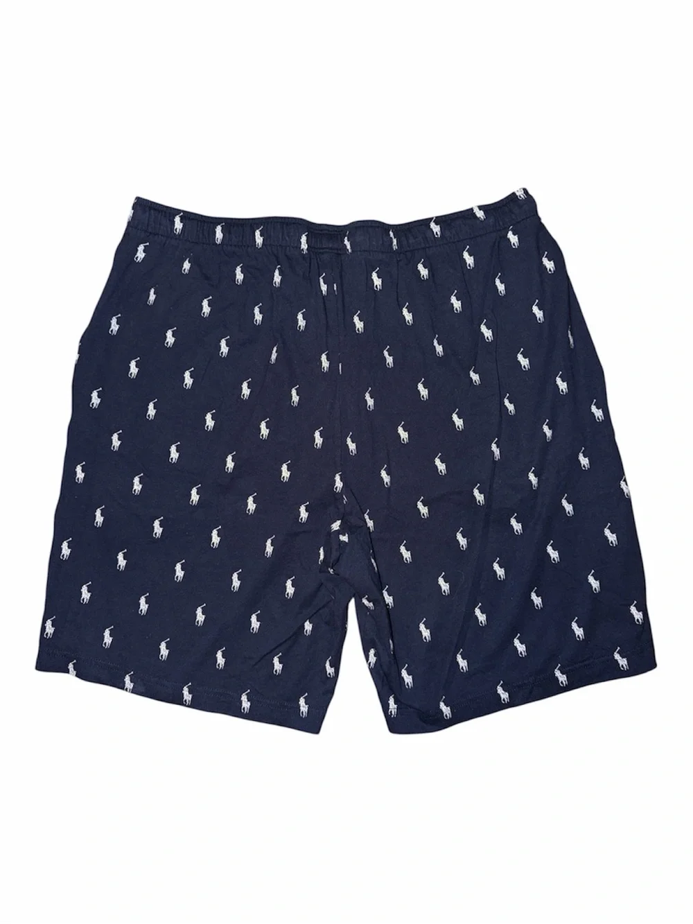 Polo by Ralph Lauren Navy Logo-Print Men's Sleepwear Shorts- XL
